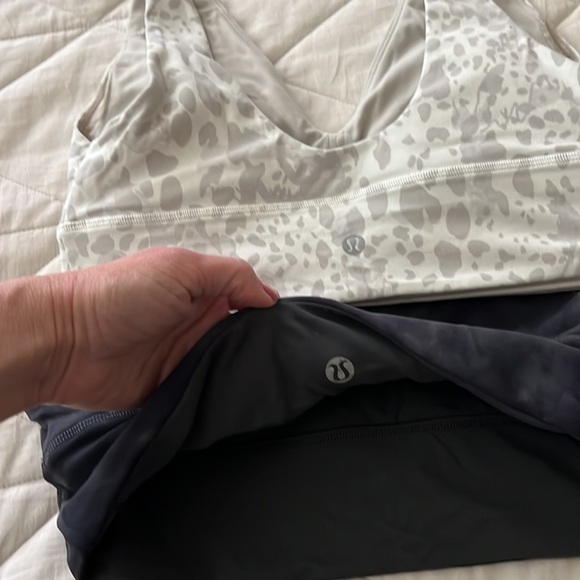 TWO Lululemon Align Bra B/C cup, Cheetah Camo Antique White Multi & Grey size 8 - Picture 9 of 16